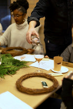 Load image into Gallery viewer, Holiday Wreath and Wine Tasting Workshop at Gray's Mercantile
