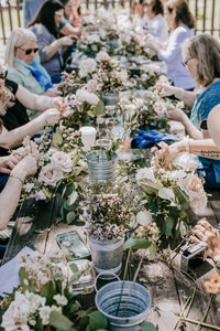 Spring Floral Arranging Workshop at Pearl and Stone Wine Co.