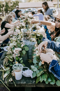 Spring Floral Arranging Workshop at Pearl and Stone Wine Co.