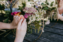 Load image into Gallery viewer, Tied + Tucked Botanical Hoop Workshop at Gray's Mercantile
