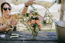 Load image into Gallery viewer, Tied + Tucked Botanical Hoop Workshop at Gray's Mercantile
