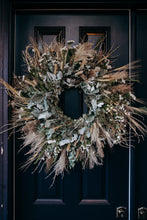 Load image into Gallery viewer, Amber Grasses Autumn Wreath
