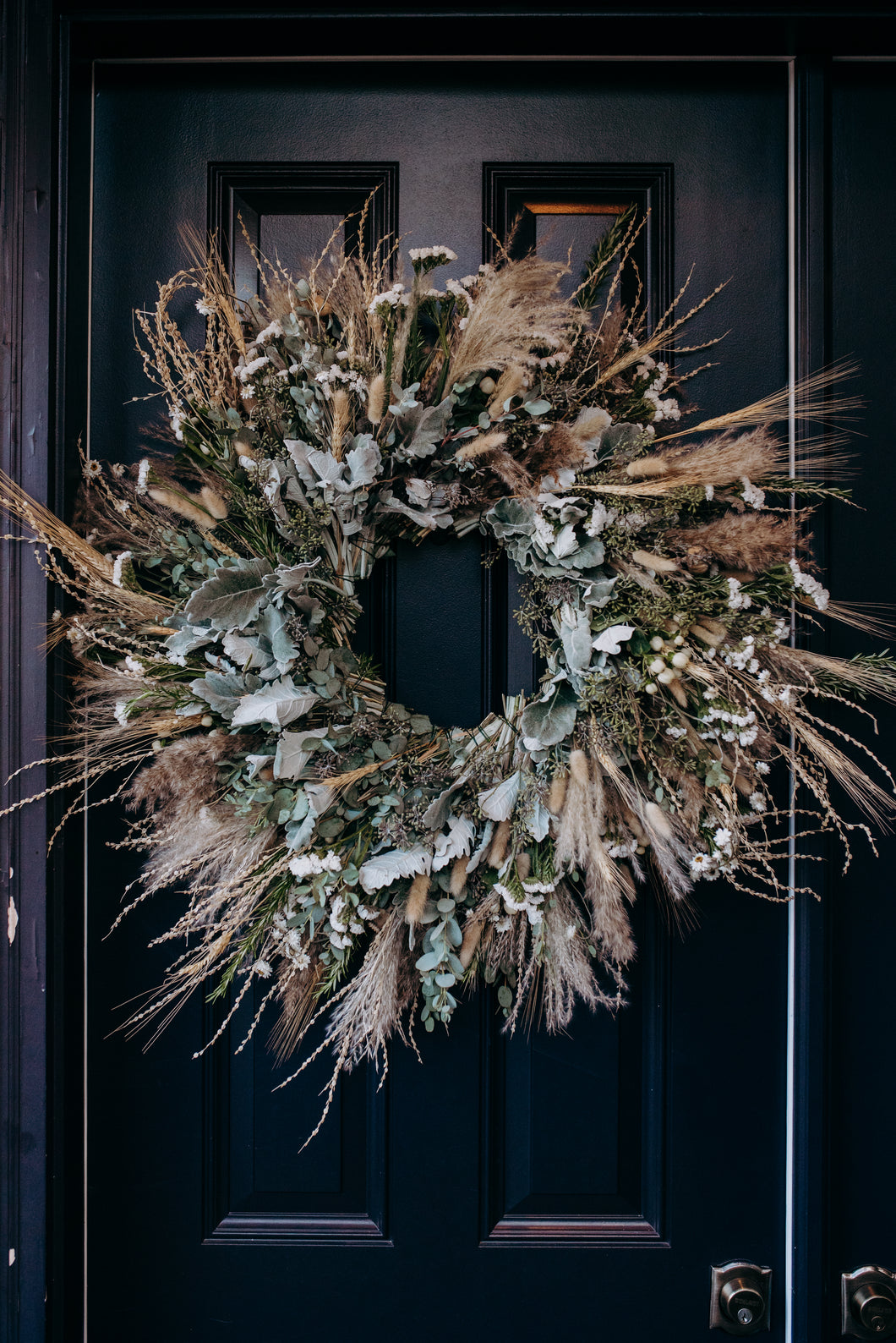 Amber Grasses Autumn Wreath