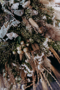 Amber Grasses Autumn Wreath